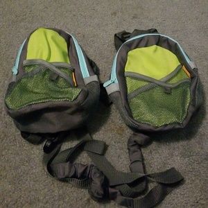 Set of two Brica kids safety backpacks with leash